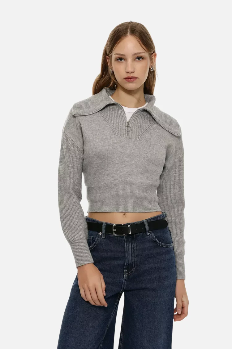 Zip neck jumper - Imagem 5