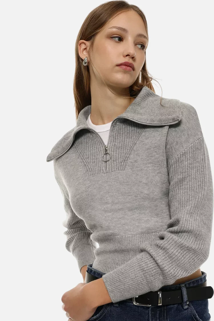 Zip neck jumper - Imagem 6